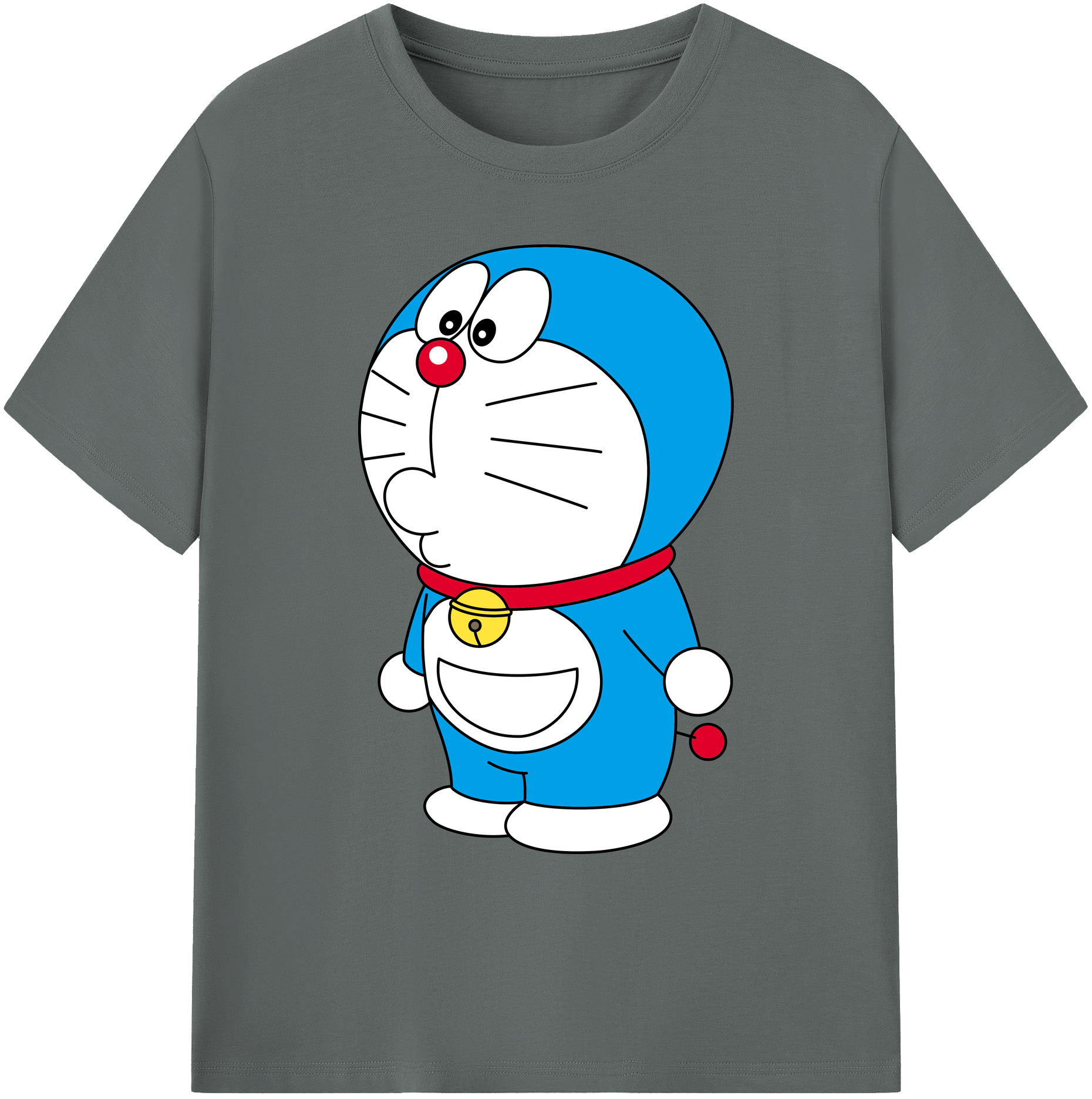（画像用） ドラえもん Doraemon 綿100％ メンズ半袖Tシャツ｜肌触りやわらか＆通気性